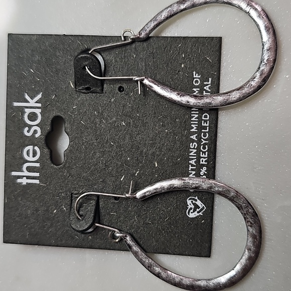 The Sak Jewelry - The Sak Shimmering Silver Teardrop Earrings